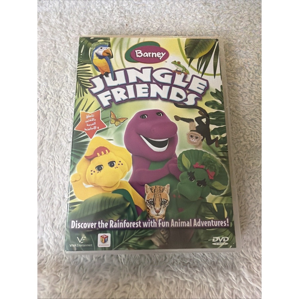 Barney Jungle Friends Region 2 DVD Brand New Sealed Sleeve Rare OOP Arabic